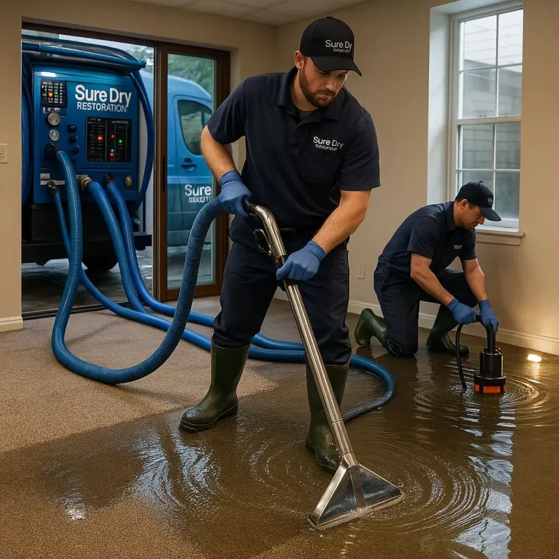 Water Extraction and Removal process in Martinsville, IN